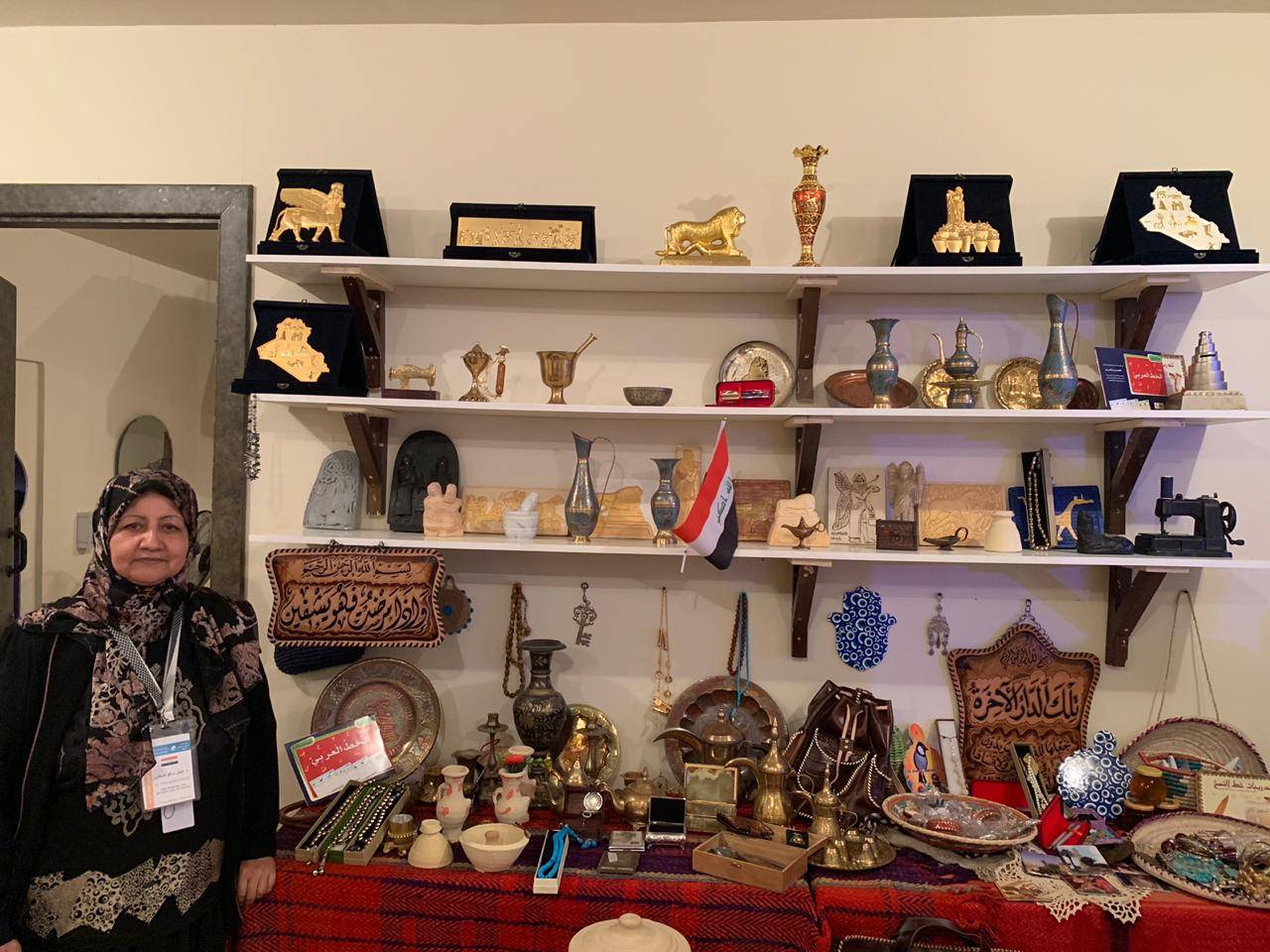 Dr. Iman Salim Al-Khafaji, chairperson of Al-Mashkat Cultural Association of Iraq and Al-Khayal Center for Iraqi Businesswomen, is leading the 23-member Iraqi delegation at the 13th edition of the Souk Okaz festival in Taif. — 
