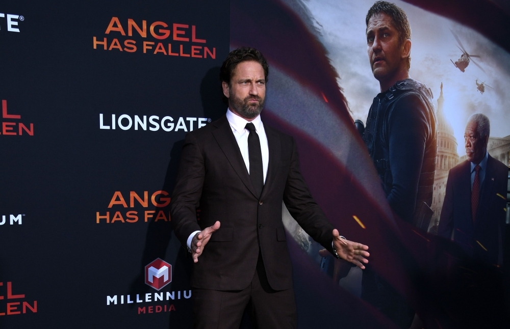 Scottish actor Gerard Butler arrives for the Los Angeles premiere of 