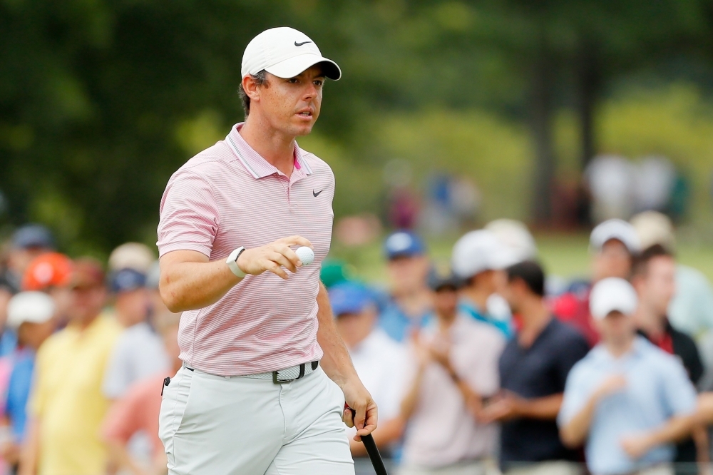 Rory McIlroy of Northern Ireland reacts during the final round of the TOUR Championship at East Lake Golf Club in Atlanta, Georgia, in this Aug. 25, 2019 file photo. — AFP
