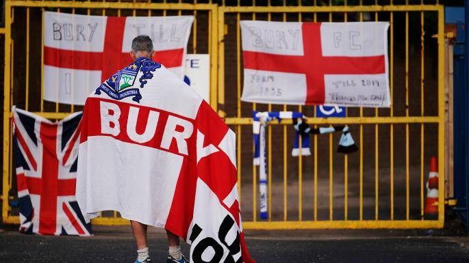 Bury, founded in 1885, were expelled from the Football League last week. — Courtesy photo