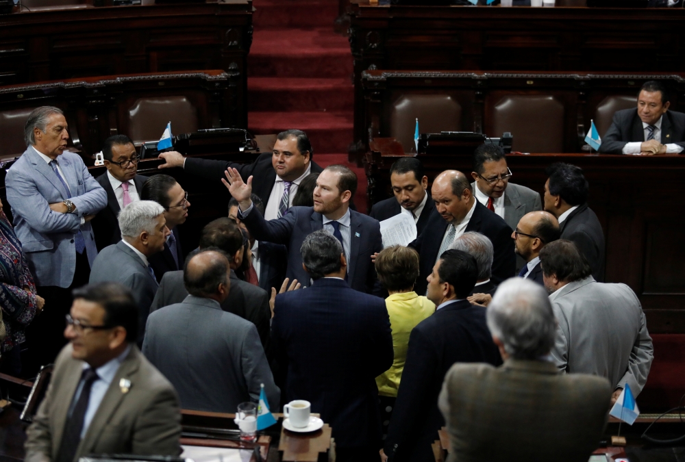 A general view shows congressmen after the Guatemalan Congress  voted overwhelmingly on Saturday to approve a temporary state of siege in six northeastern provinces. -Reuters