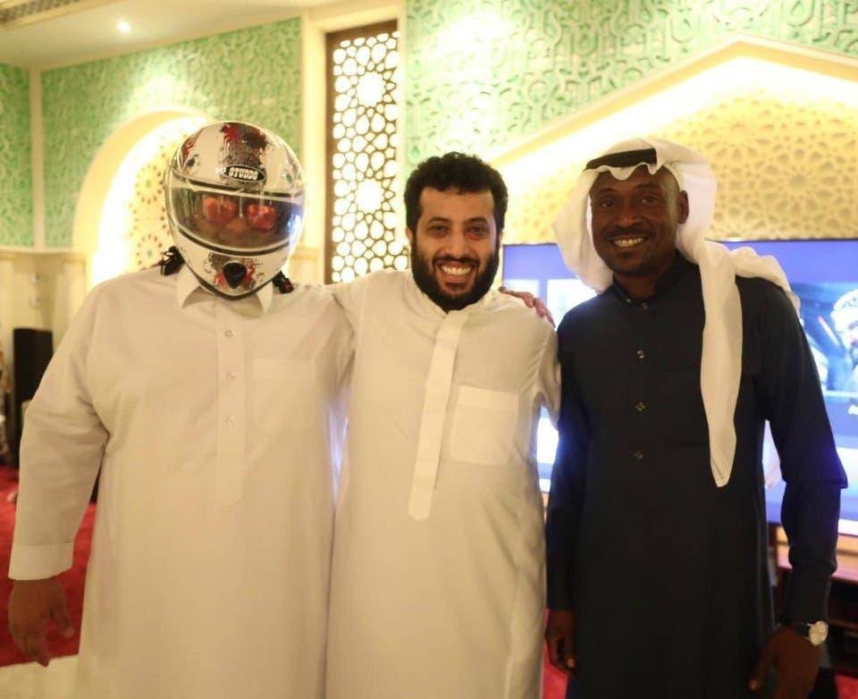 Turki Al-Asheikh, GEA chief, is flanked by Sami Al-Hakami and Abu Fahd Al-Doufish. — Courtesy photo 