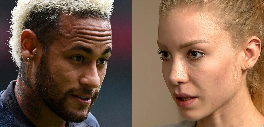In this combination of file pictures created on Tuesday, Paris Saint-Germain's Brazilian forward Neymar (L) and
Brazilian student and model Najila Trindade Mendes de Souza (R). — AFP