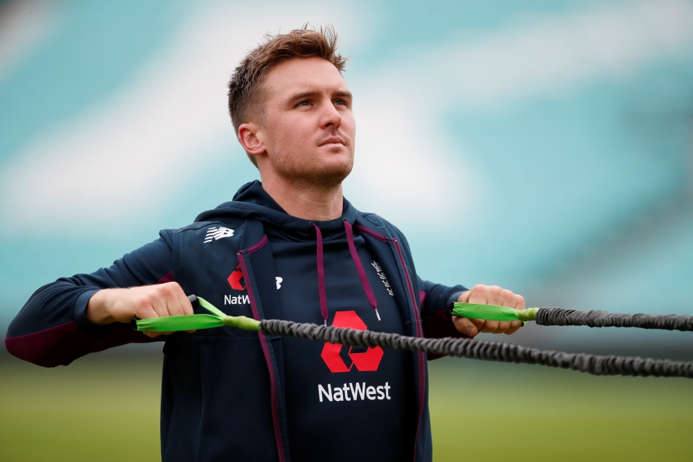 England's Jason Roy during nets at Kia Oval, London, on Wednesday. — Reuters