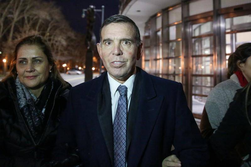 Juan Angel Napout of Paraguay, one of three defendants in the FIFA scandal, leaves the United States Federal Court in Brooklyn, New York, US, on Dec. 21, 2017. — Reuters