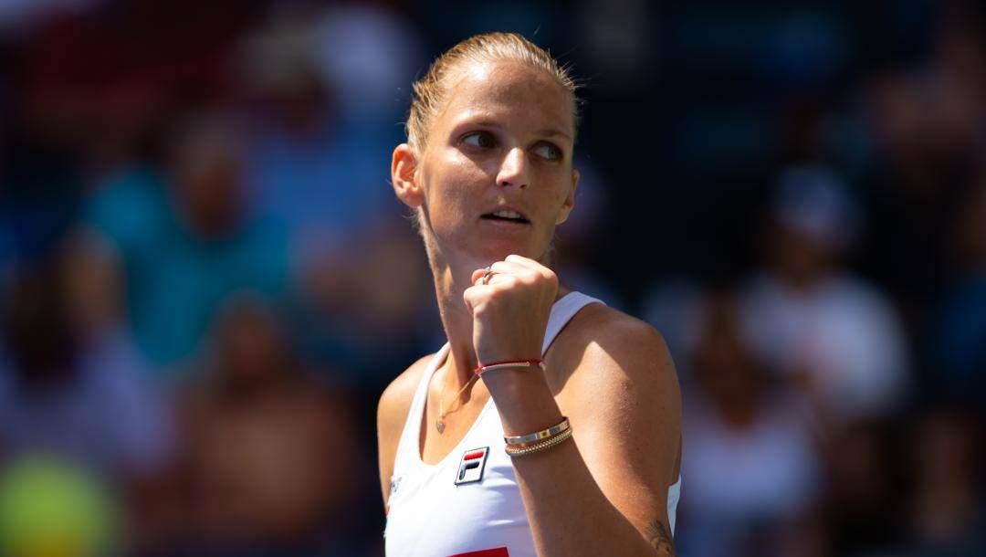 Top seed Karolina Pliskova started Friday in the last-16 at the inaugural Zhengzhou Open and ended the day in the semifinals after defeating Polona Hercog and Sofia Kenin in succession.