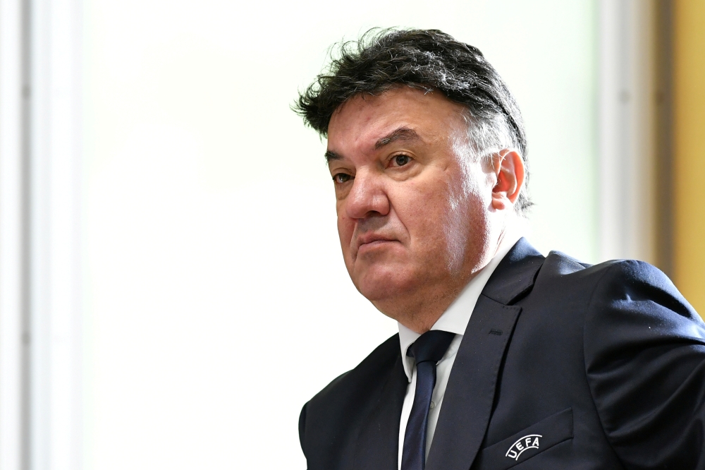Borislav Mihaylov, president of the Bulgarian Football Union. — Reuters