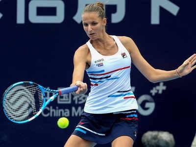 Karolina Pliskova beats Croatia's Petra Martic 6-3, 6-2 in the final of the inaugural Zhengzhou Open on Sunday. — Courtesy photo