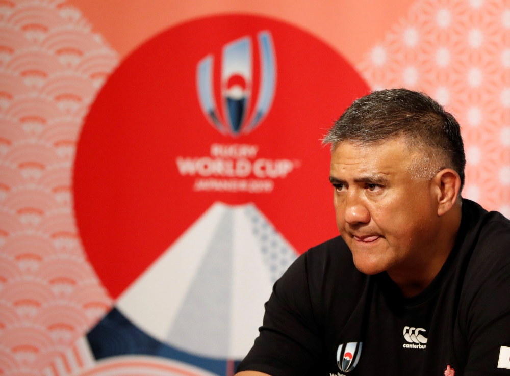 Japan rugby team head coach Jamie Joseph attends a news conference ahead of the start of the 2019 Rugby World Cup in Tokyo, Japan on Wednesday. — Reuters
