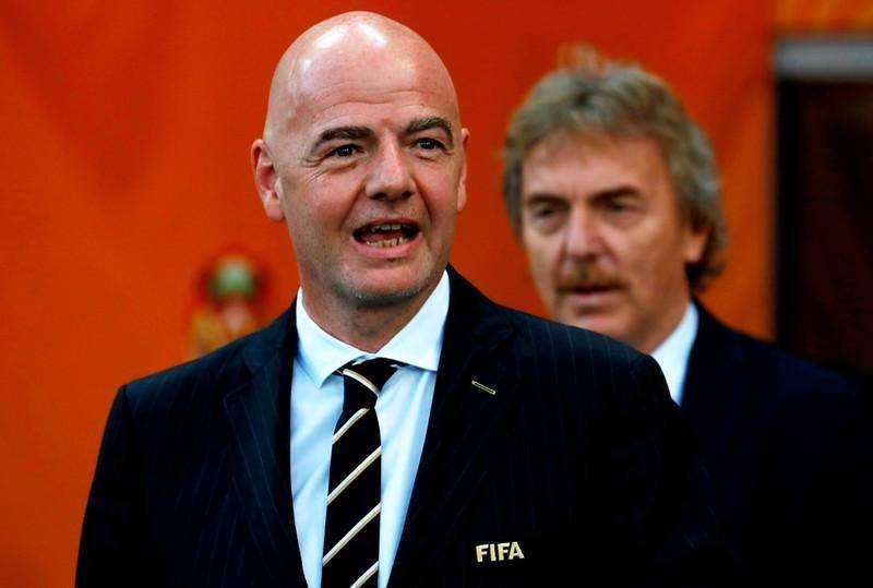 FIFA president Gianni Infantino and Polish Football Association president Zbigniew Boniek after the Under-20 World Cup Final between Ukraine and Korea Republic at the Lodz Stadium, Lodz, Poland on June 15, 2019. — Reuters