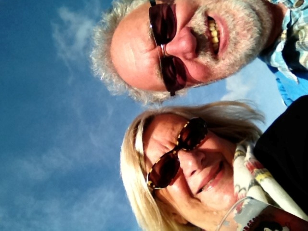 An undated picture shows Sonja and Paul Brain as they pose for a selfie during their holidays in an unknown location. — Reuters