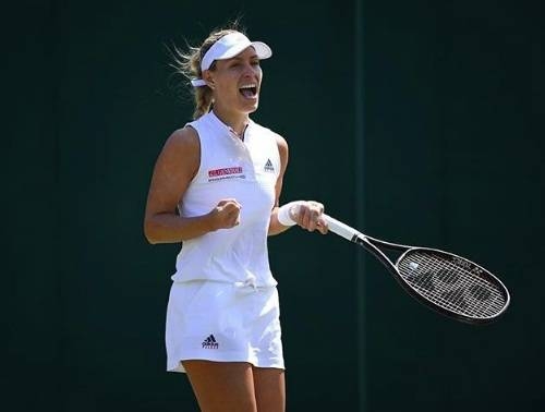 Germany’s Angelique Kerber, No. 4 seed, became the first player through to the semifinals of the Toray Pan Pacific Open on Friday as No. 5 seed Madison Keys retired due to injury early in the deciding set of the opening match on center court.