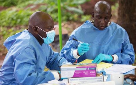 Health workers who facilitate Ebola vaccinations. –Courtesy photo