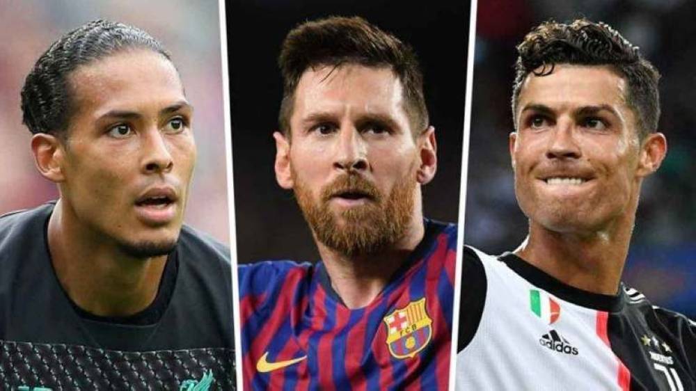 (L-R) Virgil Van Dijk, Lionel Messi and Cristiano Ronaldo are the three men’s finalists for  FIFA's The Best Player award, with the winner to be announced on Monday in a star-studded ceremony in Milan’s famous opera house La Scala. — Courtesy photo