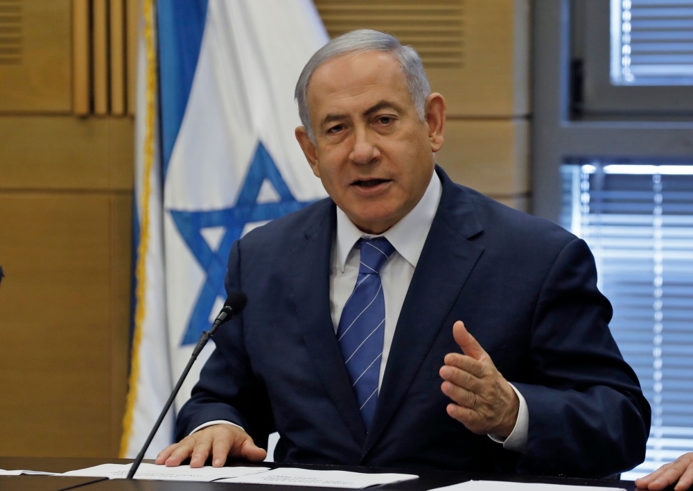 Israeli Prime Minister Benjamin Netanyahu delivers a statement following a meeting of the Likud Party in Jerusalem in this Sept. 23, 2019 file photo. — AFP