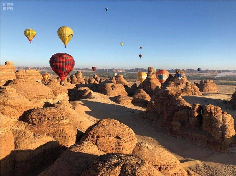 File photo of the “Balloon Festival” in AlUla, a popular destination for balloon enthusiasts, in the first Tantora fest. 