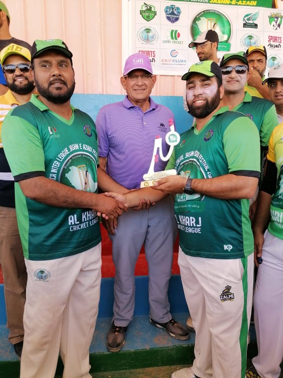 Champions Alkharaj League with RCA Executive Committee.