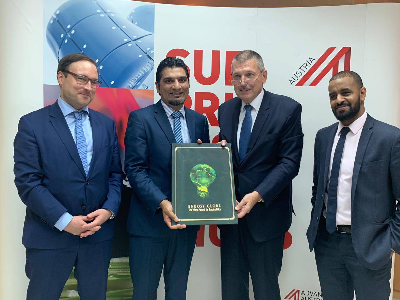 From (L) Wolfgang Kutschera, Muhammad Wakil Shahzad, Kurt Altmann and Mansour Ismael.