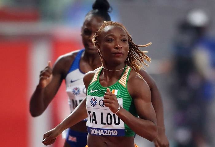 Netherlands' Dafne Schippers competes in the Women's 100m semifinal at the 2019 IAAF World Athletics Championships at the Khalifa International Stadium in Doha, on Sunday. — AFP