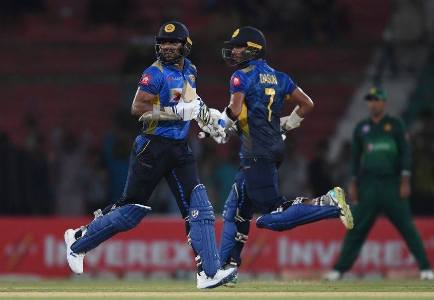 Pakistan's Babar Azam celebrates after scoring a century against Sri Lanka in the second day-night international in Karachi, on Monday. — Courtesy photo