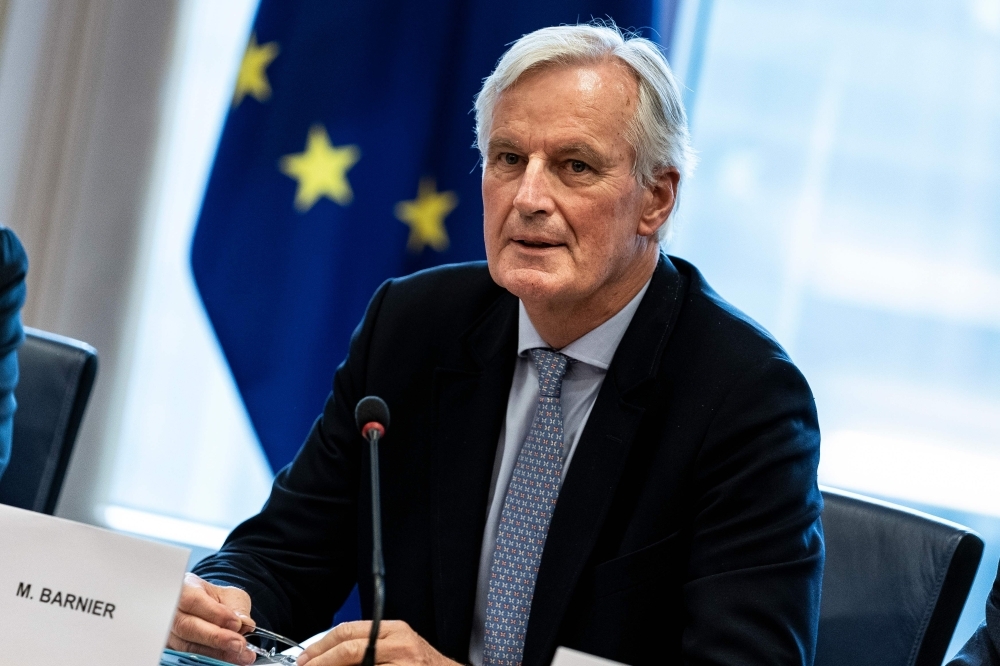 European Union's chief Brexit negotiator Michel Barnier attends a meeting at the European Parliament in Brussels on Wednesday. — AFP