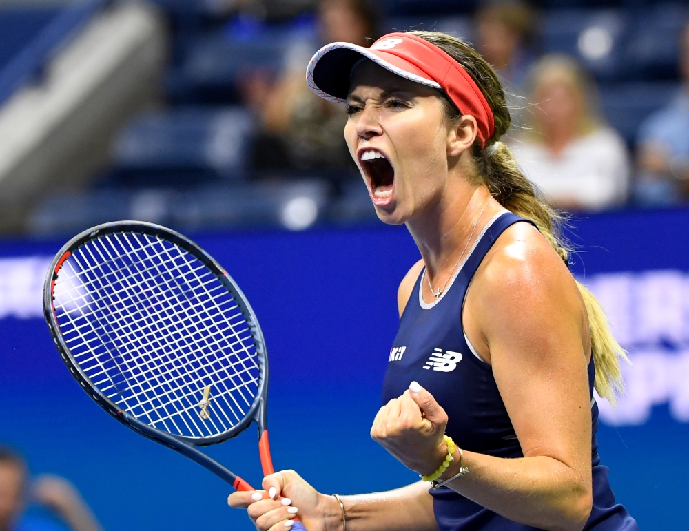 Danielle Collins of the USA reacts against Caroline Wozniacki of Denmark, not pictured, during the second round on day four of the 2019 US Open tennis tournament at USTA Billie Jean King National Tennis Center in Flushing, New York, in this Aug. 29, 2019 file photo. — Reuters