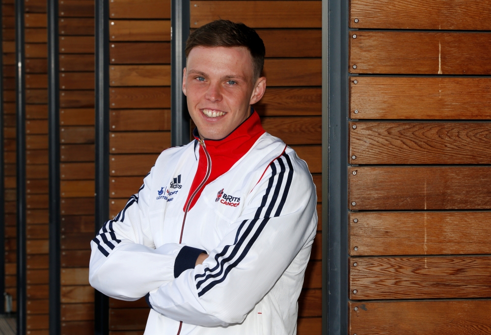Team GB's Joe Clarke in action during the race simulation for the Rio 2016 Canoe Slalom Olympic Team at Lee Valley White Water Center. — Reuters
