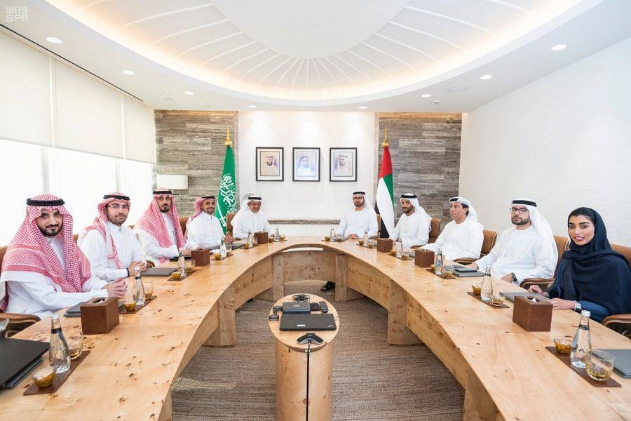 Saudi-UAE Coordination Council meeting underway in Dubai. — SPA photos