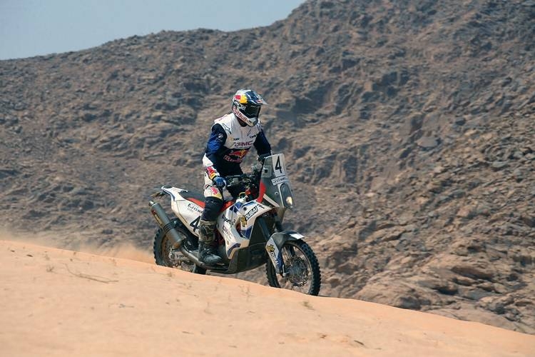 Saleh Al-Saif in action at the Hail International Rally in Saudi Arabia.