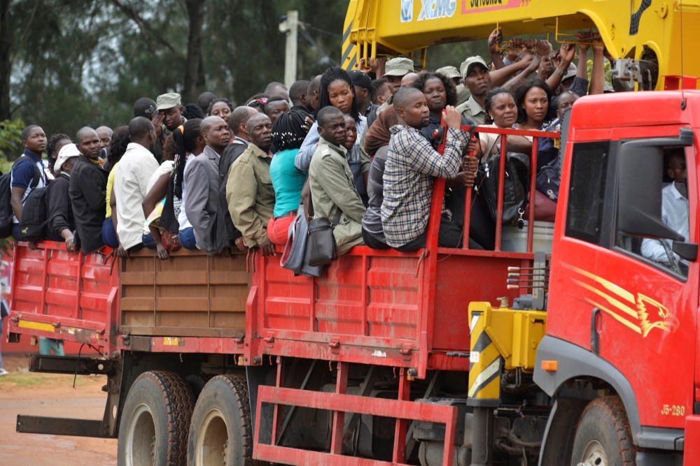 Mozambican election staff and materials are transported to remote areas of the country ahead of Tuesday's election, in Chongue, Gaza Province, southern Mozambique, on Monday. -Reuters