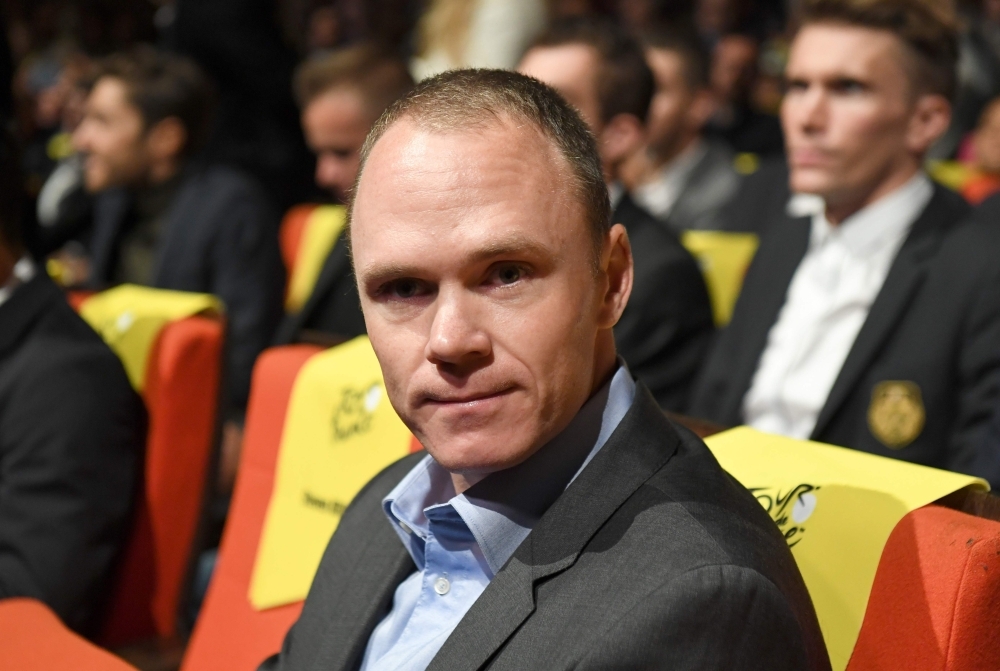 British four-time winner Chris Froome attends the official presentation of the next Tour de France 2020 cycling race in Paris, on Tuesday. — AFP