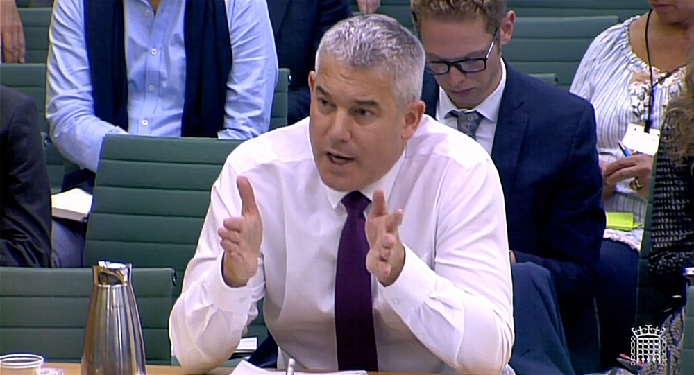 A video grab from footage broadcast by the UK Parliament's Parliamentary Recording Unit (PRU) shows Britain's Secretary of State for Exiting the European Union (Brexit Minister) Stephen Barclay speaking on the progress of the UK negotiations on EU withdrawal before the Exiting the European Union Committee in Parliament, in central London on Wednesday. — AFP