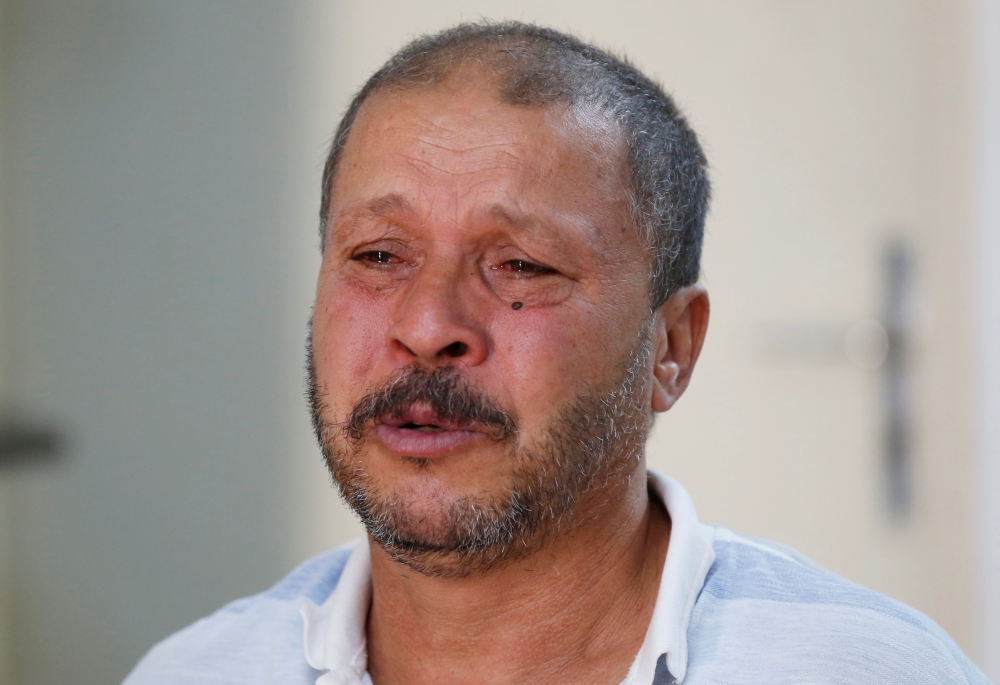 Mokhtar Hmidi, the father of Fakher who still unaccounted for after last week's boat capsize off the Italian island of Lampedusa, reacts during an interview in Thina district of Sfax, Tunisia, in this Oct. 15, 2019 file photo. — Reuters