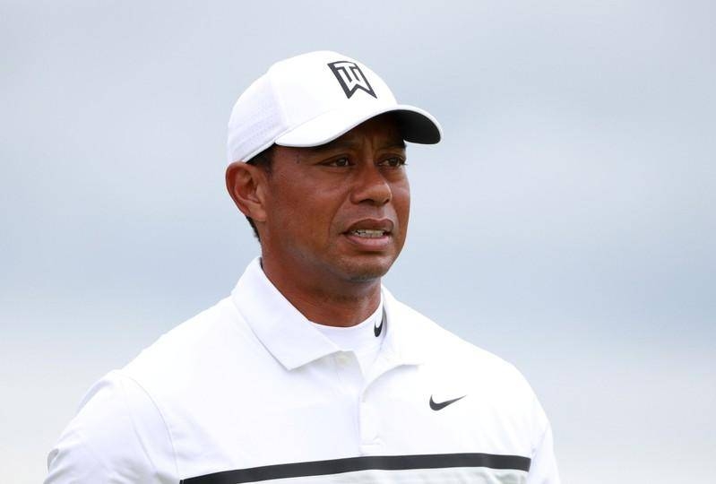 Tiger Woods of the US on the 9th hole during the second round of the 148th Open Championship at the Royal Portrush Golf Club, Portrush, Northern Ireland on July 19, 2019. — Reuters