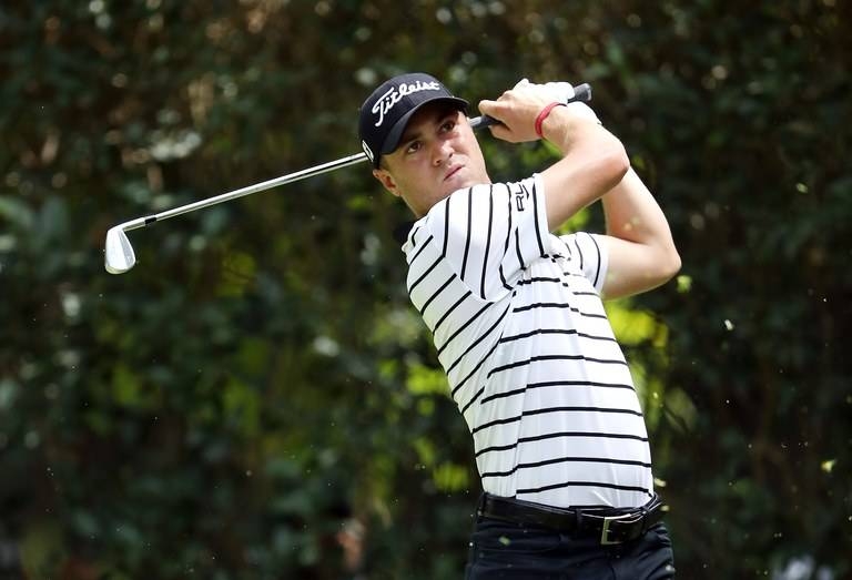 Justin Thomas shot a stunning nine-under 63 Friday on Jeju Island to take control of the CJ Cup from home favorite An Byeong-hun as world No. 1 Brooks Koepka's title defense evaporated with a 75.