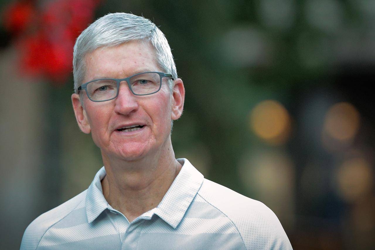 Tim Cook, CEO of Apple, attends the annual Allen and Co. Sun Valley media conference in Sun Valley, Idaho, US, July 12, 2019. — Reuters