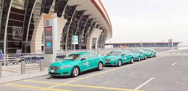 Photos of the taxis at Jeddah airport published on social media were for experimental purposes and said all the details of the project will be revealed after preparations in this regard are completed. — Okaz photo