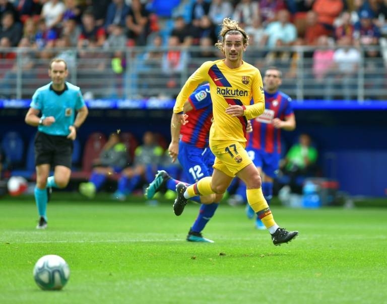 Antoine Griezmann joined Barcelona last summer and scored in their 3-0 win over Eibar in La Liga on Saturday. — AFP