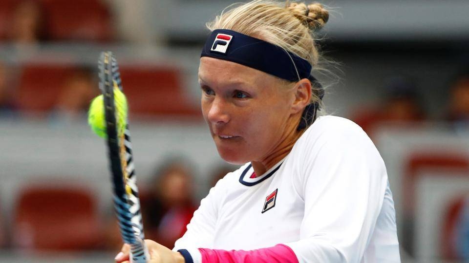 Kiki Bertens of Netherlands in action. — Reuters