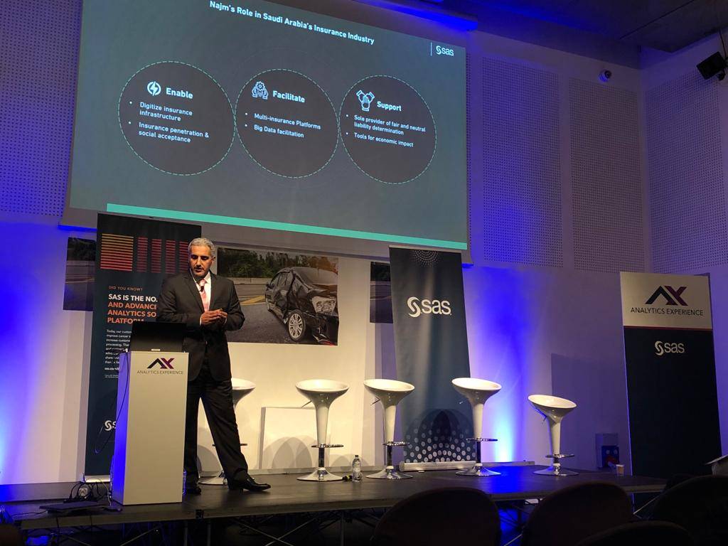 


Najm’s CEO Dr. Mohammad Al Suliman discusses the company’s role in Saudi Arabia’s insurance industry and the importance of adopting the latest artificial intelligence technologies at the SAS Global Forum 2019 in Milan, Italy.

