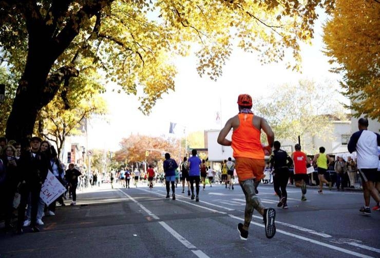 Runners race during the 2018 New York City Marathon in the Brooklyn borough of New York City, New York, US, Nov. 4, 2018. — Reuters