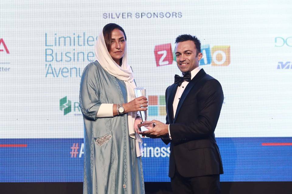 Princess Lamia Bint Majid Al-Saud was recently honored at the annual Arabian Business Achievement Awards in Dubai. — Courtesy photo