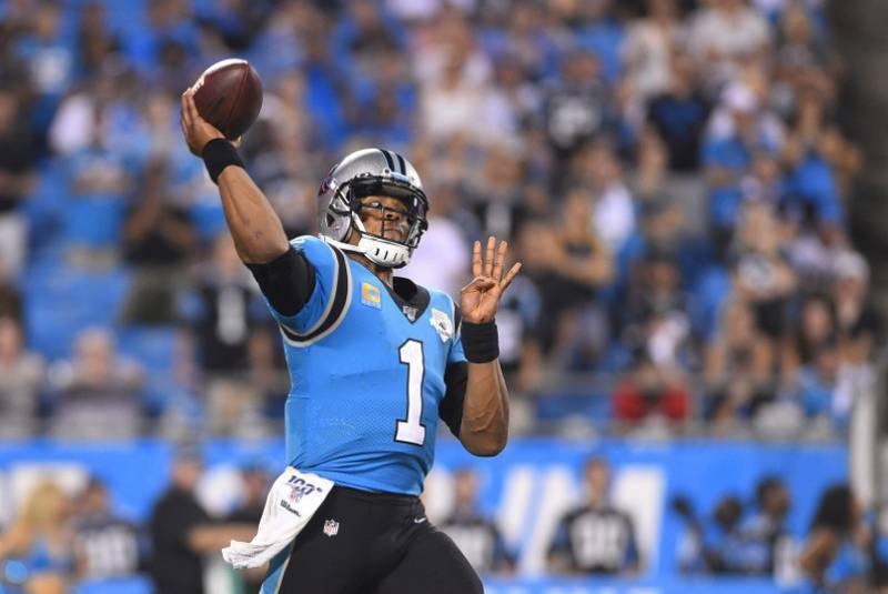 In this file photo taken on Sep. 12, 2019, Carolina Panthers quarterback Cam Newton (1) passes the ball In the fourth quarter at Bank of America Stadium, Charlotte, NC, USA. — reuters