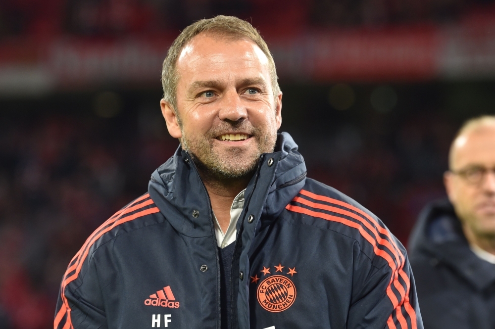 Newly appointed head coach of Bayern Munich Hans-Dieter Flick is pictured prior the UEFA Champions League Group B football match FC Bayern Munich v Olympiakos in Munich, southern Germany, on Wednesday. — AFP