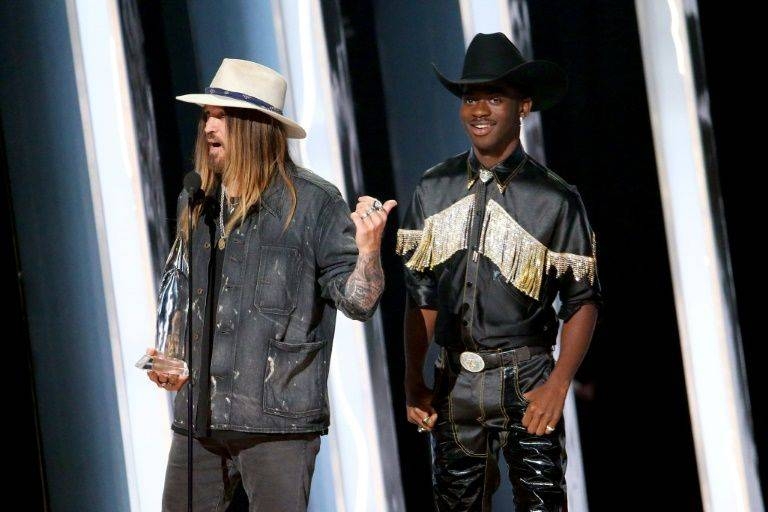 2019 sensation Lil Nas X, right, along with country music veteran Billy Rae Cyrus nabbed a Country Music Award for 