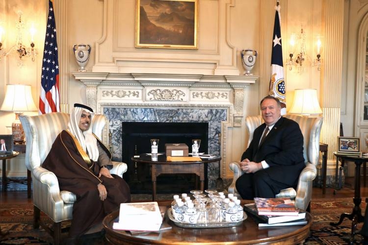 Foreign Minister Prince Faisal Bin Farhan and US Secretary of state Michael Pompeo met on Wednesday in Washongton, where they discussed the long-established Saudi-US strategic partnership.