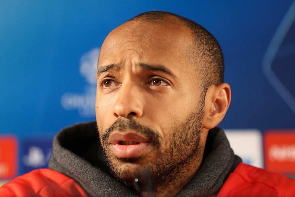 In this file photo taken on Dec. 10, 2018 Monaco's French coach Thierry Henry speaks during a press conference in Monaco on the eve of the UEFA Champions League football match between AS Monaco and Dortmund in Monaco. Henry has been appointed Canadian club Impact Montreal's coach according to the club, AFP reports on Thursday. — AFP