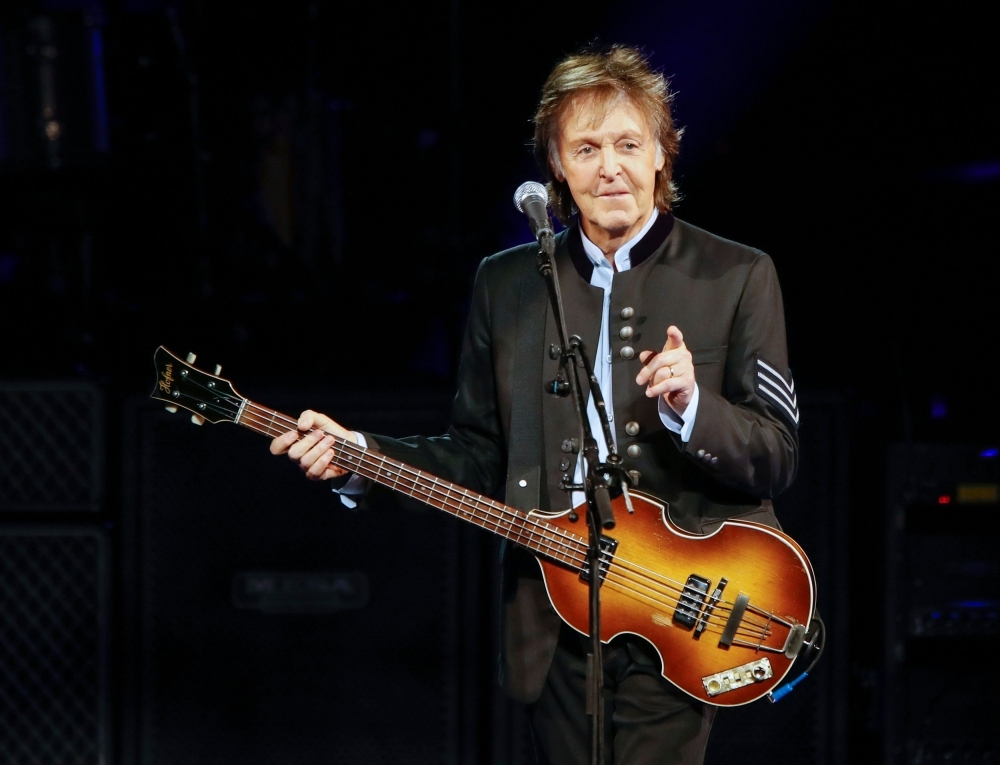 Paul McCartney performs in concert during his One on One tour at Hollywood Casino Amphitheatre in Tinley Park, Illinois, in this July 27, 2017 file photo. — AFP