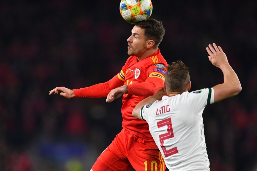 Cyprus' Nicholas Ioannou scores a goal during the UEFA Euro 2020 qualification football match between Belgium and Cyprus at the King Baudouin stadium in Brussels on Tuesday. — AFP