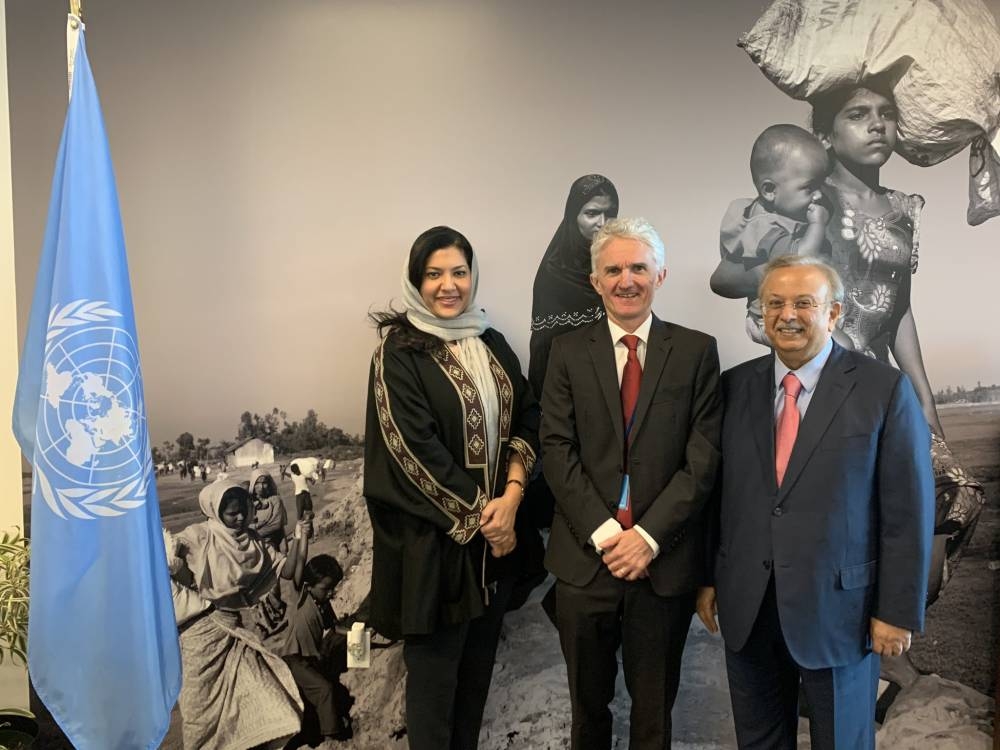 Princess Rima discusses aid
for Yemen with UN official